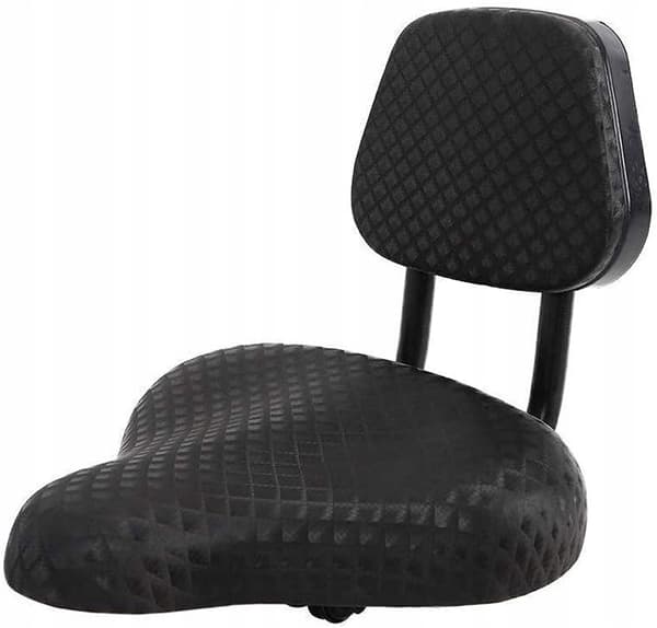 Polkupyörän satula selkänojalla Mukava ergonominen vedenpitävä satula
