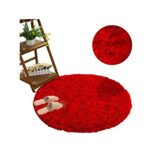 Strado Round carpet Shaggy Strado 90x90 BloodyRed (Red) univ...