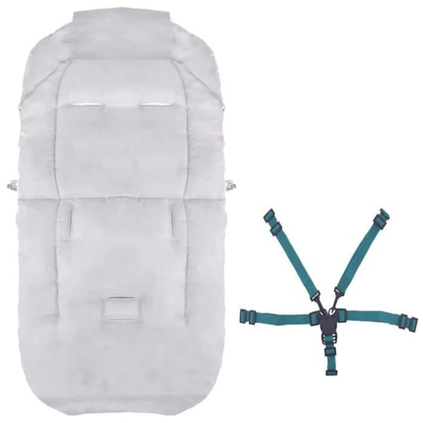 SPRINGOS® Universal fotpåse för barnvagn, babyskyddsöverdrag, sovsäck, varm, benskydd med vante