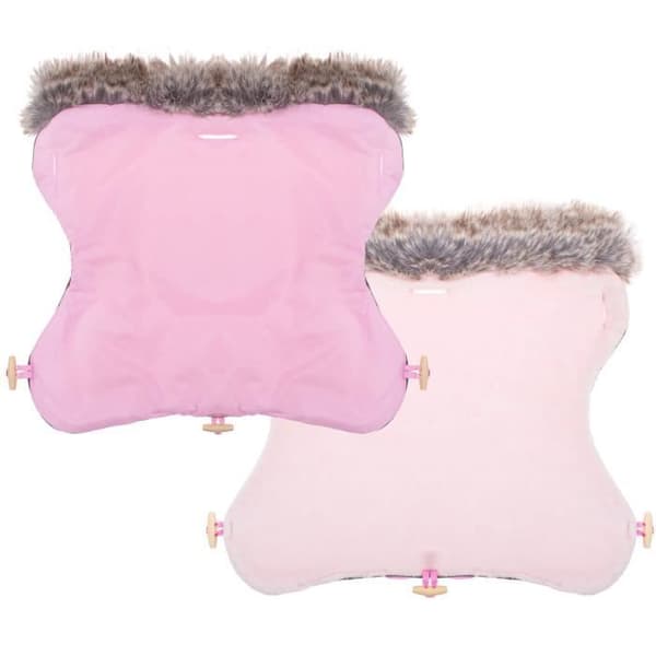 SPRINGOS® Universal Barnvagn Fotpåse, Babysitsöverdrag, Sovsäck, Värmare, Benskydd med vante - Rosa