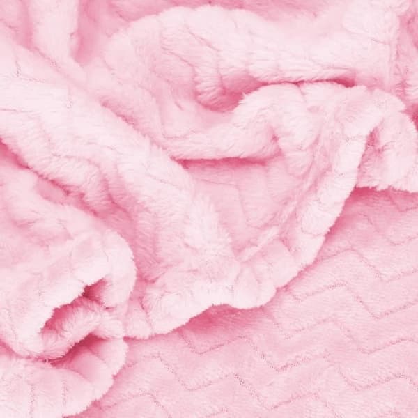 Filt till barnrum - SPRINGOS - Sicksackmönster - 200x220cm - Polyester