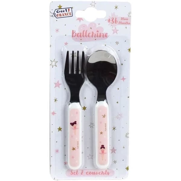 BALLERINA ROSTFRITT STÅL BESTÄCKSET (GAFFEL, SKED)