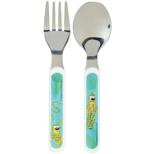 MARSUPILAMI ROSTFRITT STÅL BESTÄCKSET (GAFFEL, SKED)