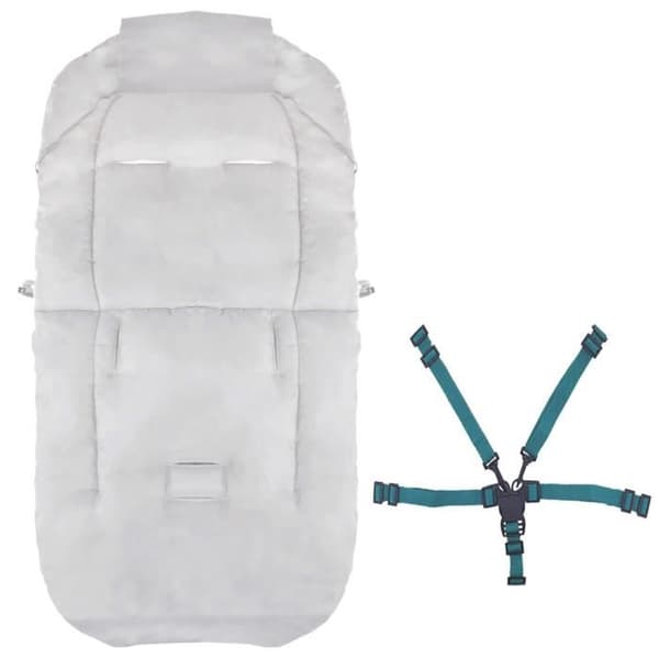 SPRINGOS® Universal fotpåse för barnvagn, babyskyddsöverdrag, sovsäck, varm, benskydd med vante
