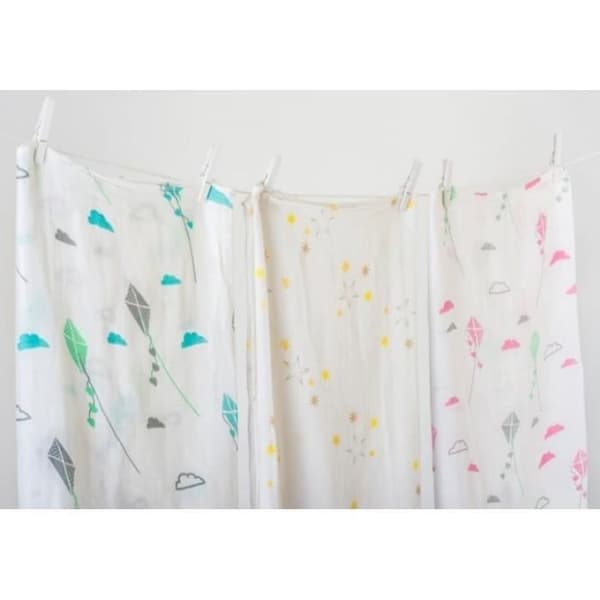 Lulujo - Bambu swaddle - Blå drake - ELEMENT FÖR BARN