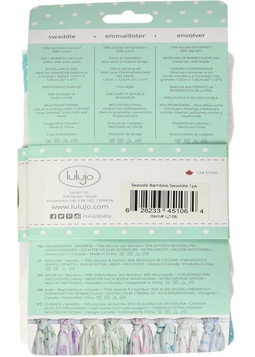 Lulujo - Bambu swaddle - Seaside - ELEMENT FÖR BARN