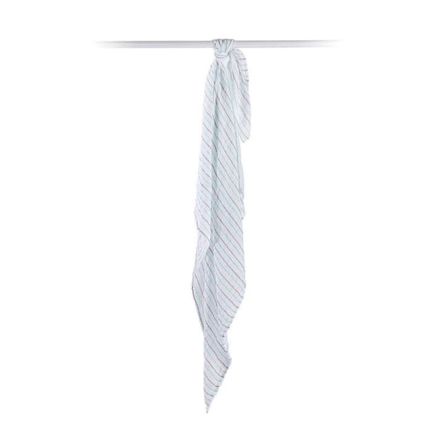 Lulujo - Muslin swaddle - Aqua stripes - ELEMENT FÖR BARN