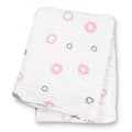 Miniatyrbild 3 av 3: Lulujo - Muslin swaddle - Rosa cirklar - ELEMENT FÖR BARN