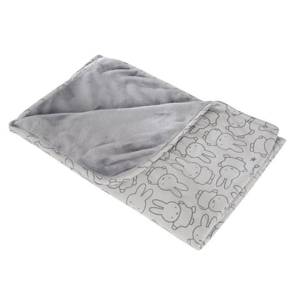 ROBA Dubbelsidig "miffy®" babyfilt - kanintryck - 80x80 cm - unisex