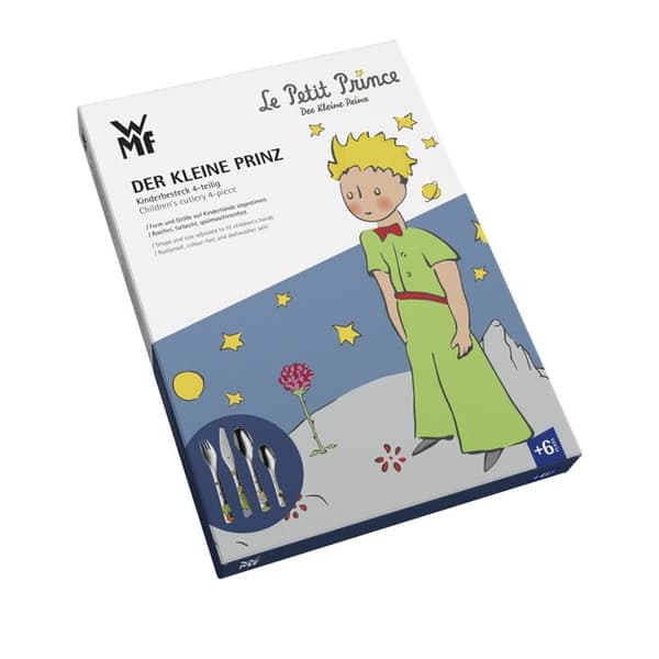 4-delade barnbestick - WMF - Little Prince - Emaljerat rostfritt stål - Tål diskmaskin