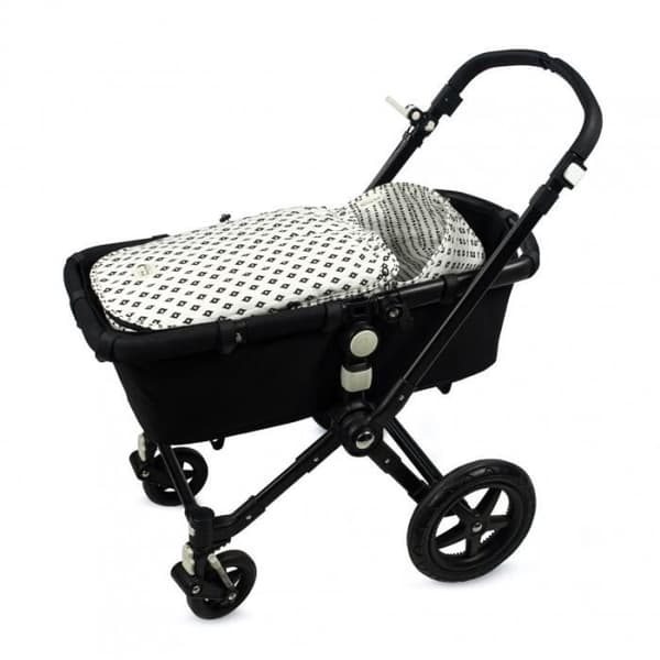 2 i 1 Boho Chic Angel's Nest - Walking Mum - Svart och vitt - Bomull - Blandat - Baby