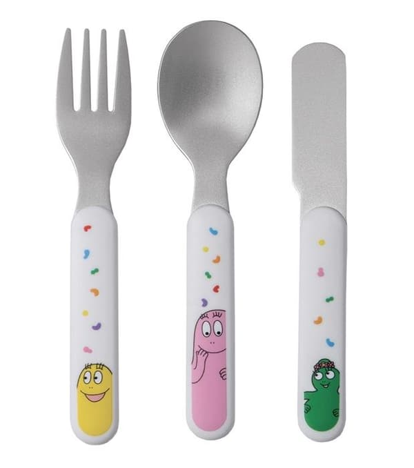 Bestickset för barn - PETIT JOUR - Barbapapa - Rostfritt stål - Flerfärgad - Från 12 månader