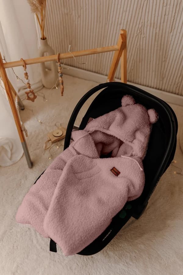 Bilstolsöverdrag med lammhuva | Dirty Pink