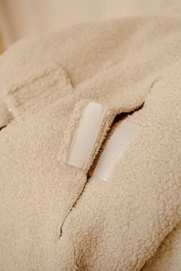 Bilstolsöverdrag med lammhuva | Beige