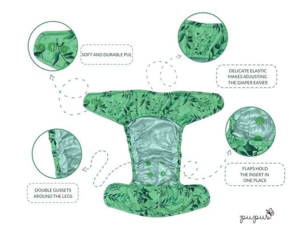 MINI OS enkelrads swaddle 4-11kg SUCCULENTER