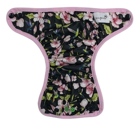 Svøb med piping - HUMBING BIRDS nyfødt 3-8kg