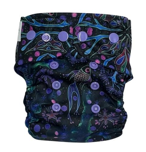 MINI OS enkelrads swaddle 4-11kg NEON SPLASH