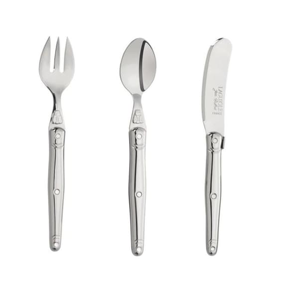 GENERISK - Set med 3 barnbestick - Laguiole Inox - JEAN DUBOST
