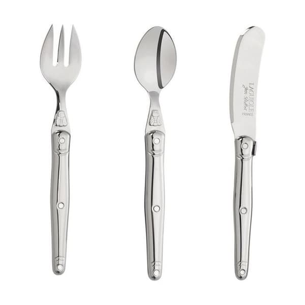 GENERISK - Set med 3 barnbestick - Laguiole Inox - JEAN DUBOST