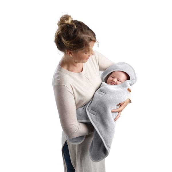 Babynomade® dubbel fleece Grå melerad