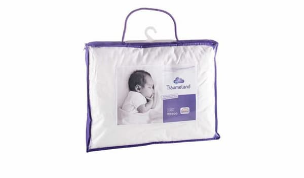 Träumeland - T060561 - Traumeland Babytäcke med 100% dunfyllning, Downpass certifierad Vit 100 x 135 cm