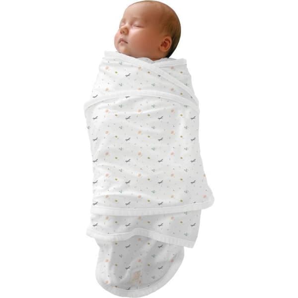 BÉABA - Mirakel Täckning™ - Filt för inpackning - 100% Bomull - 0-3 månader - Glad Räv