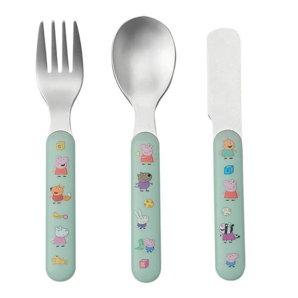 Set med 3 bestick: Peppa Pig aille Unik Unik färg