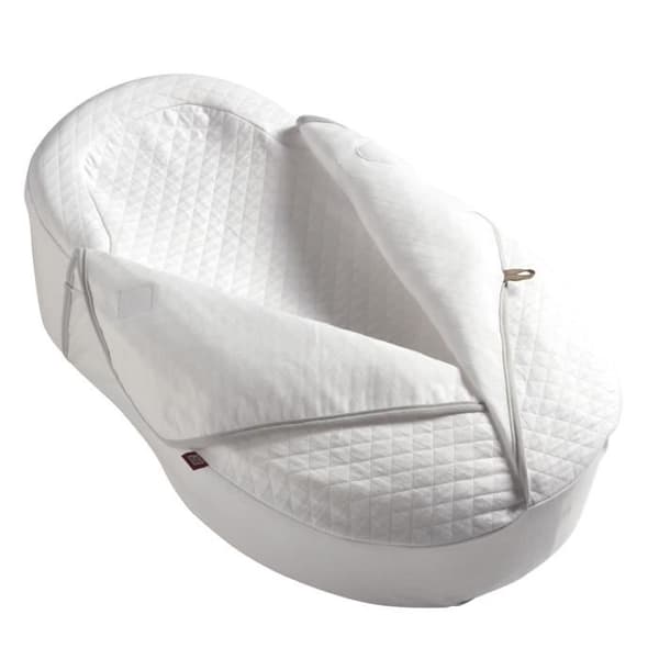 Cocoonacover 2,5 tog babyfilt - RÖTT SLOTT - Vit
