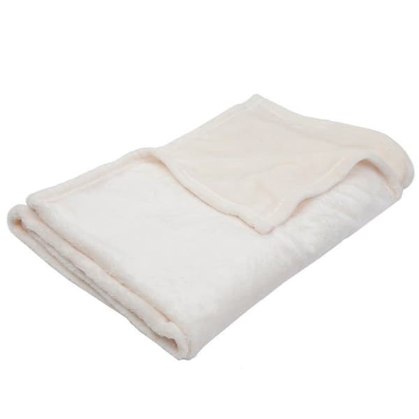 BABYCALIN Babyfilt Ecru Flanell - 75 x 100 cm