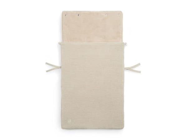 Fotpåse Jollein - 025-811-65360 - Akryl fotpåse Basic Knit Nougat, Creme/Beige