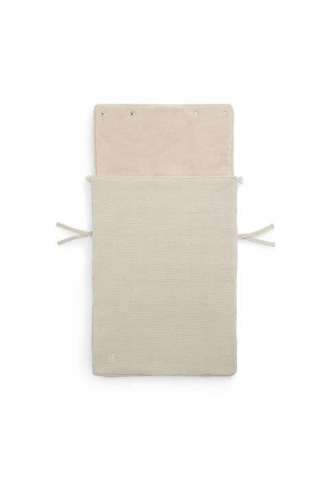 Fotpåse Jollein - 025-811-65360 - Akryl fotpåse Basic Knit Nougat, Creme/Beige