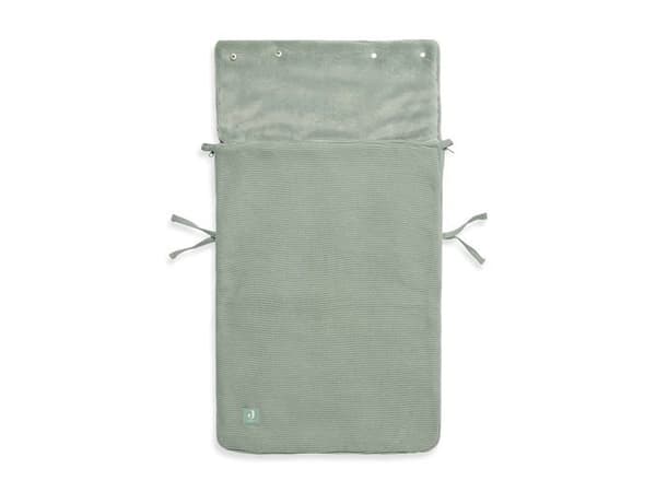 Fotpåse Jollein - 025-811-65371 - Stickad fotpåse för babyskydd stengrön 82 x 42 cm