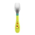 Miniatyrbild 5 av 5: Bestickset - Chicco - My First Green Stainless Steel Tip Bestick - Ergonomiskt och roligt - För spädbarn över 18m