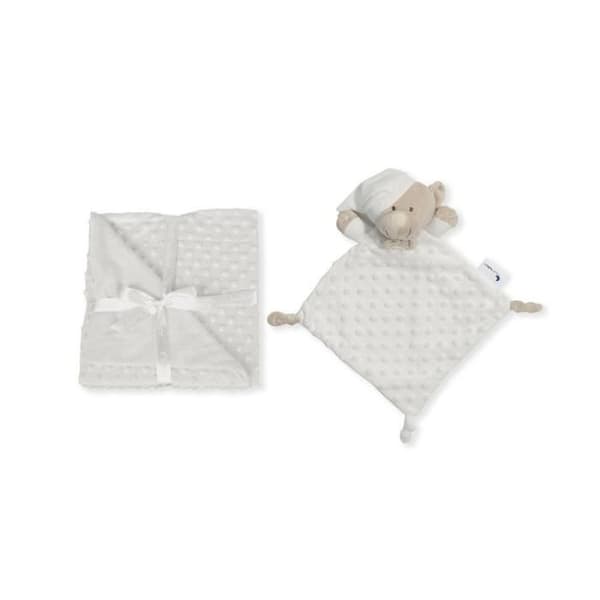 Bubbelfilt-80 X 110-Coraline +Doudou 28X17-Vit