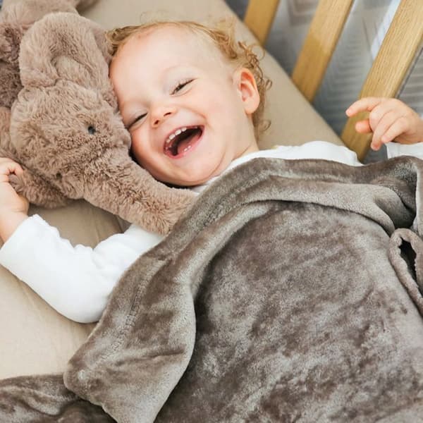 BABYCALIN Taupe flanellfilt 75 x 100 cm 260 gr/m3
