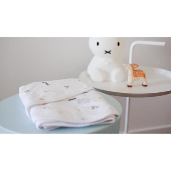 BÉABA - Miracle Blanket™ - Svaddningsfilt - 100% Bomull - 0-3 Månader - Leaf