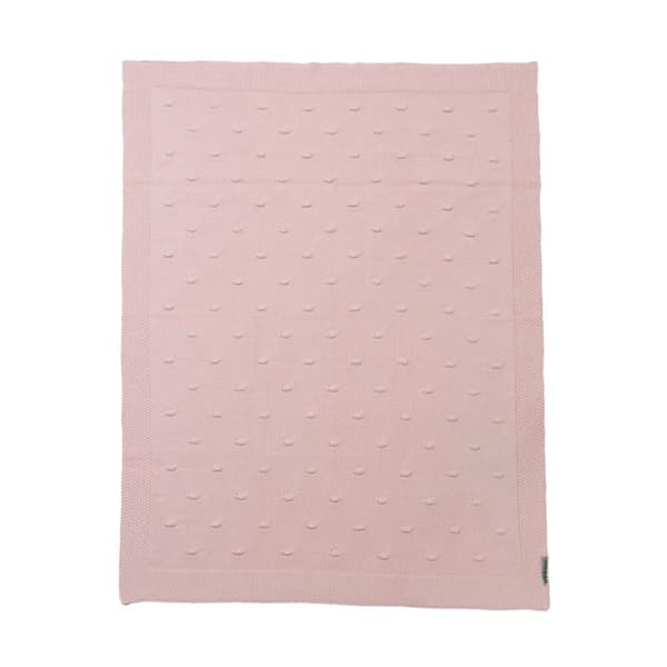 Meyco Baby Knots täcke för spjälsäng - rosa - 75x100cm - 1.0 TOG