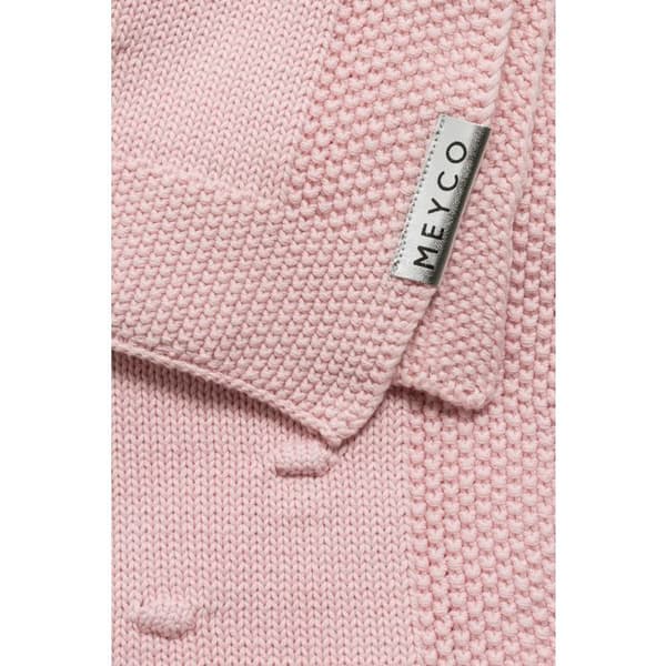 Meyco Baby Knots täcke för spjälsäng - rosa - 75x100cm - 1.0 TOG