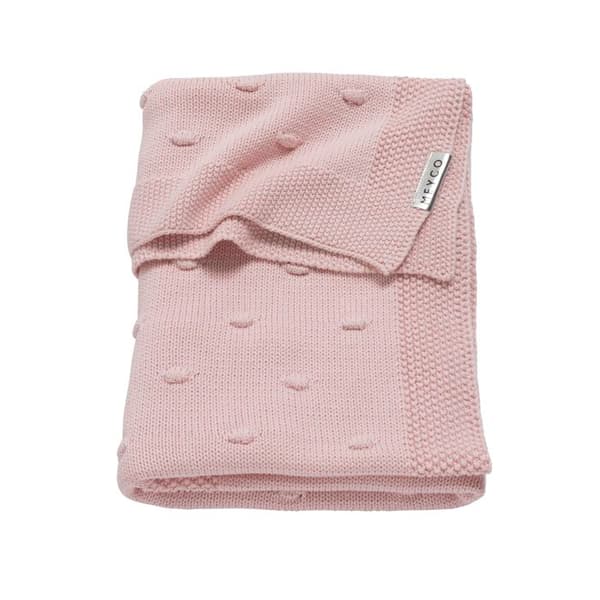 Meyco Baby Knots täcke för spjälsäng - rosa - 75x100cm - 1.0 TOG