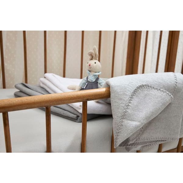 Meyco Baby Uni sängövertäcke - vävd - vit - 100x150cm - 1.0 TOG