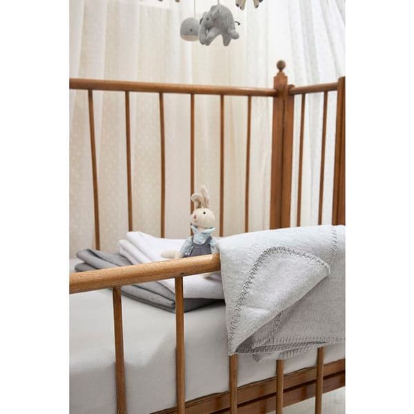 Meyco Baby Uni sängövertäcke - vävd - vit - 100x150cm - 1.0 TOG
