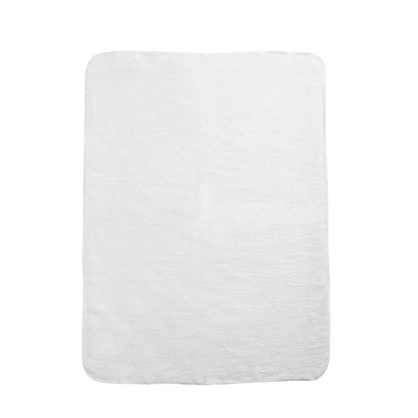 Meyco Baby Uni sängövertäcke - vävd - vit - 100x150cm - 1.0 TOG