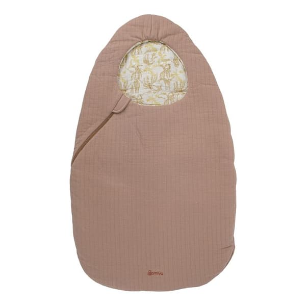 Nid d'ange reversibelt enfärgat / Safari-mönster Rose Blush 0-3 månader