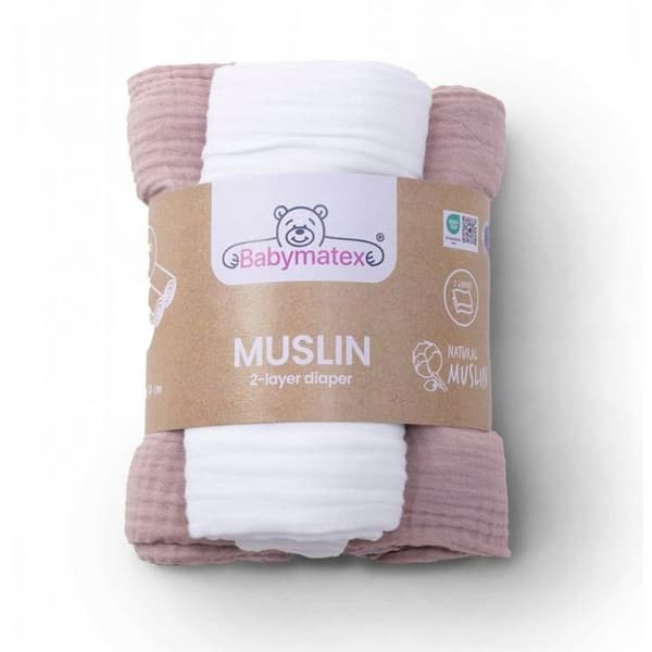 Multitex 3-pack av muslinlakan, storlek 70x80