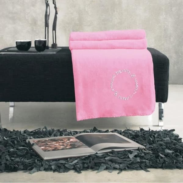 Pläd - D&amp;L DEVOTA &amp; LOMBA - Lila - 130 x 180 cm - Vanlig - 100 % polyester