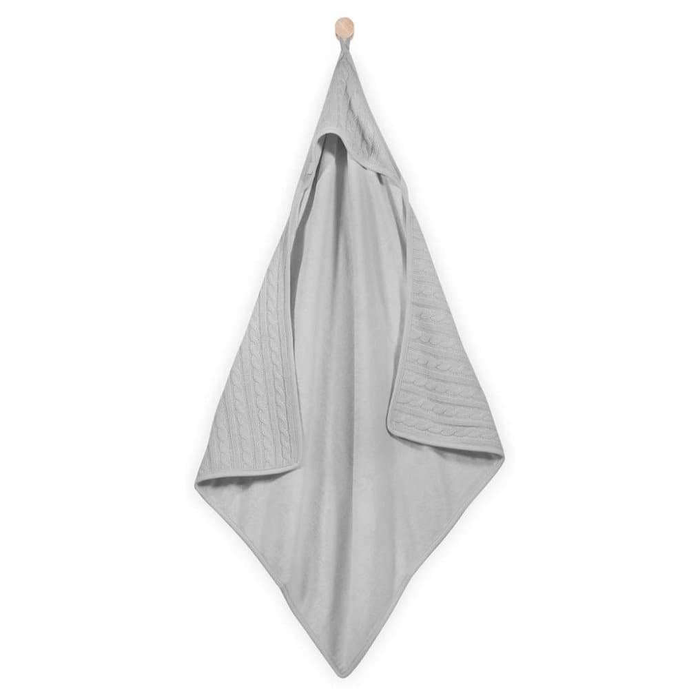 Jollein badekåbe 75 x 75 cm kabelstrik antracitgrå 534-836-64898