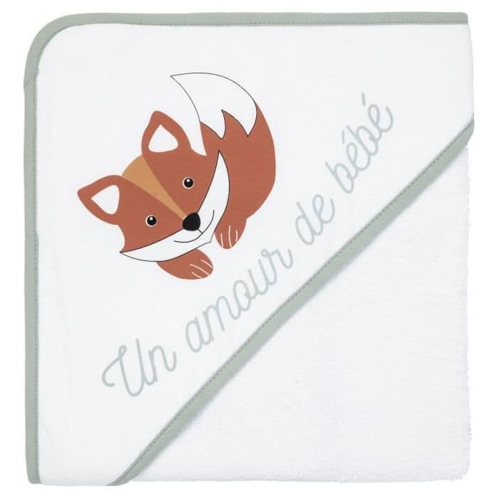 BABYCALIN Fox badkappe - 80 x 80 cm