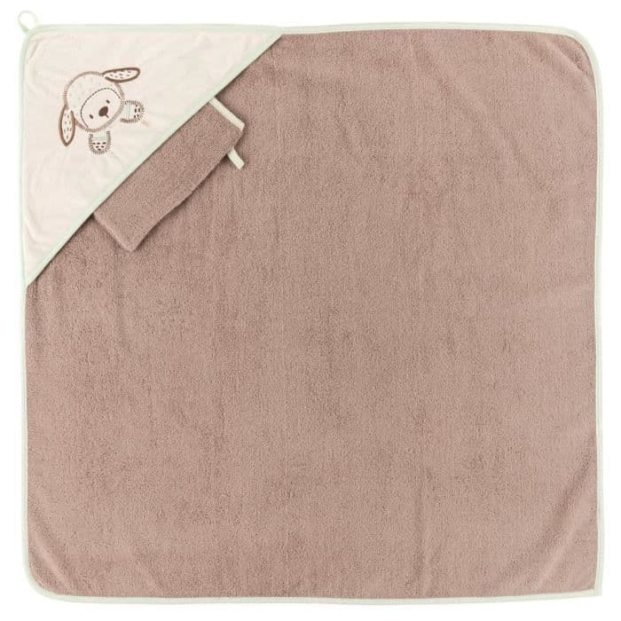 NATTOU-Fanny & OscarCape de bain + Gant 75x75cm