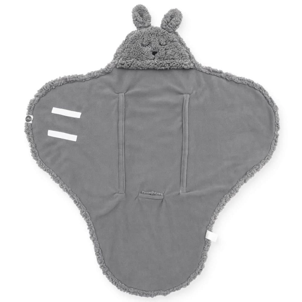 Jollein svøbetæppe Bunny stormgrå