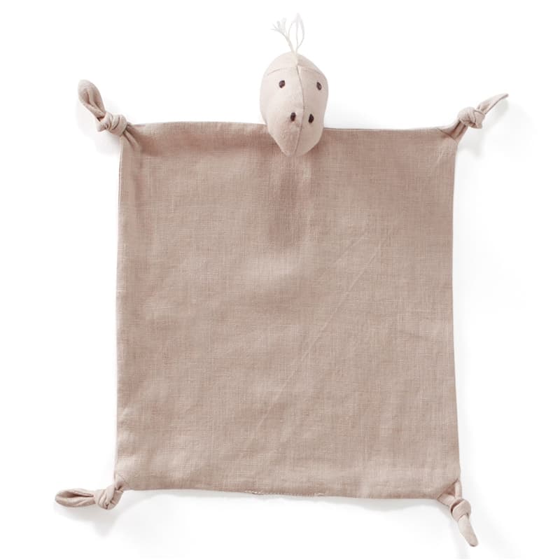 Kids Concept Snuttefilt Dino linne beige